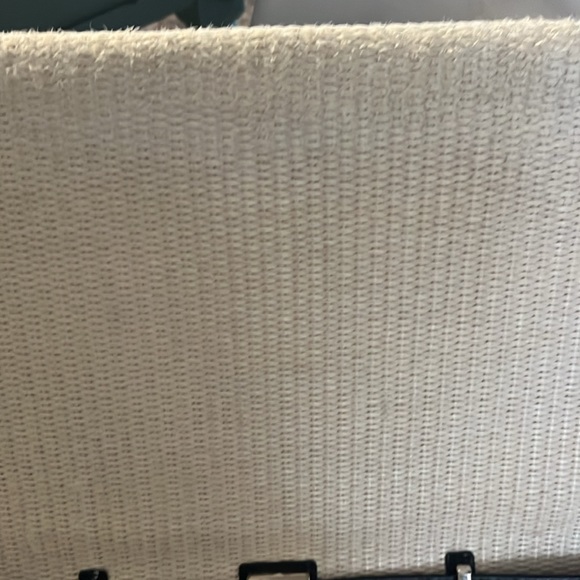 Kate Spade Houston Black Bag Cream Woven Tote - Picture 7 of 9